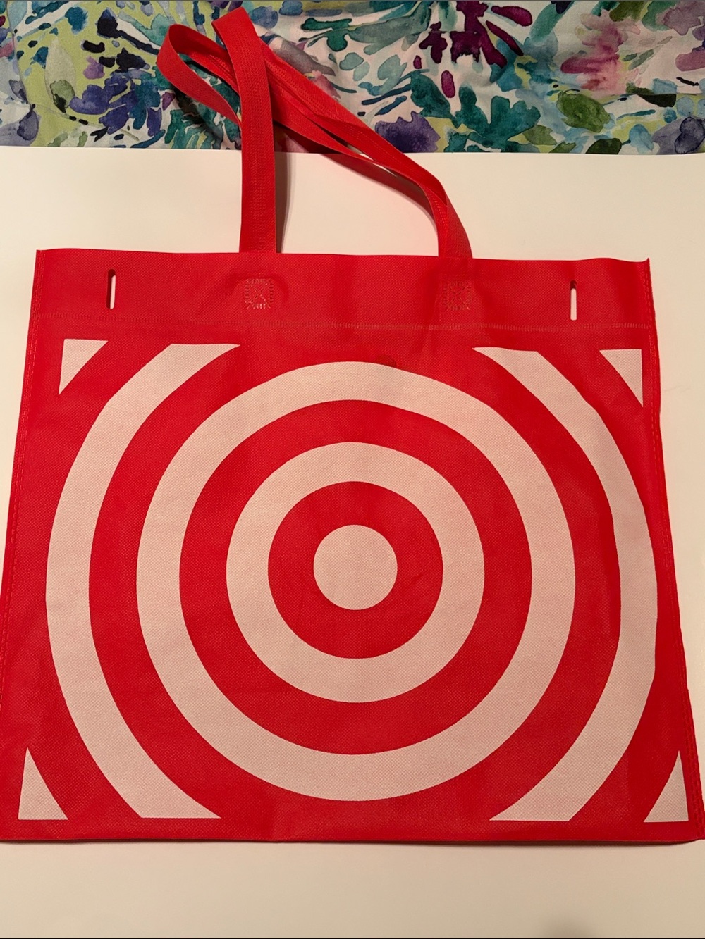 Red Target Bullseye Reusable Tote Bag
